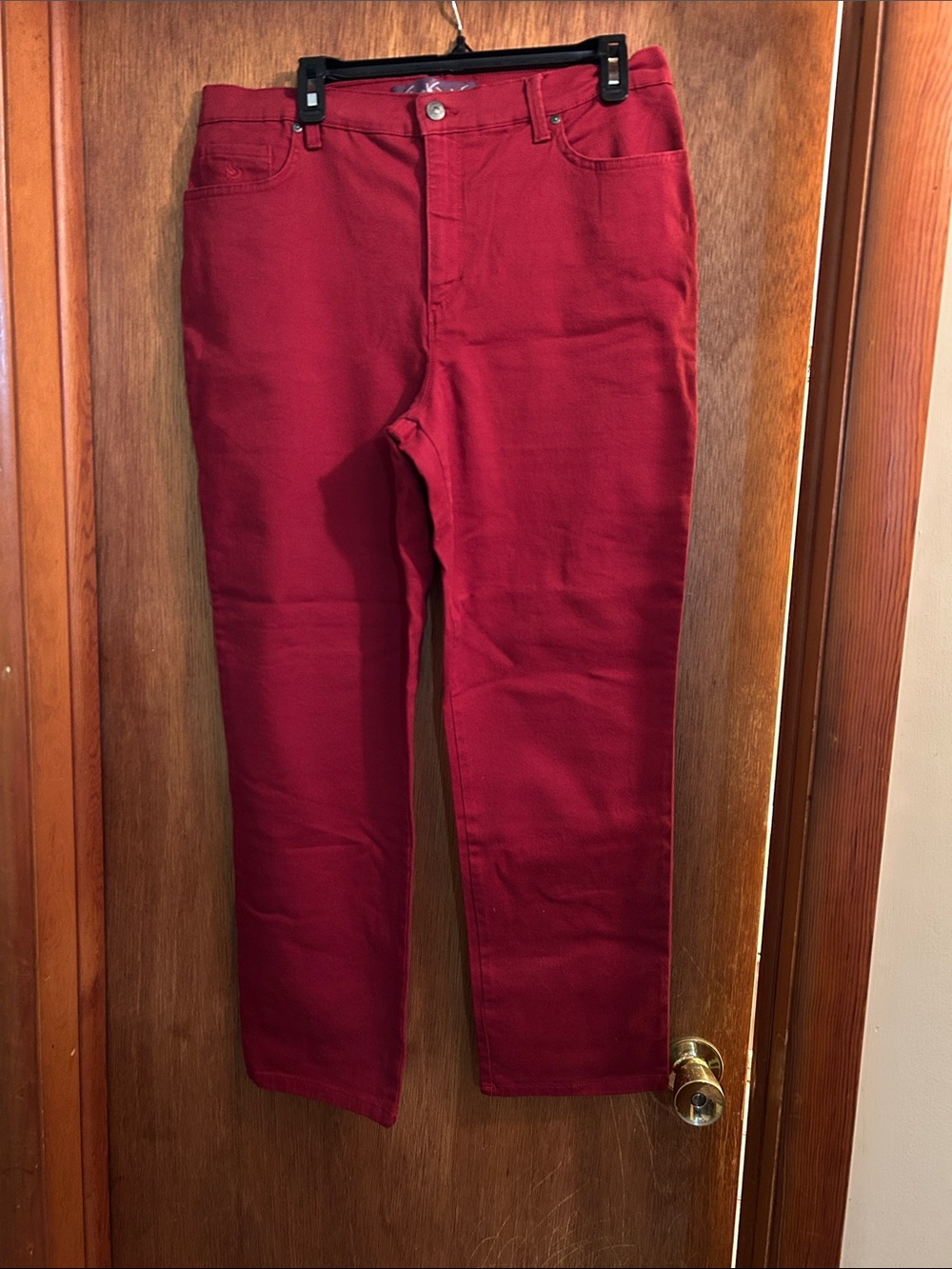 Gloria Vanderbilt Red Straight Leg Jeans